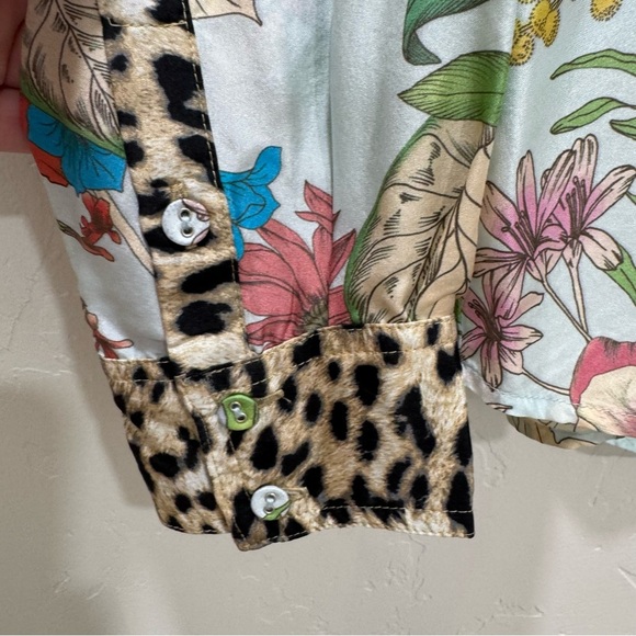 Johnny Was Workshop Liliana Silk Western Shirt Women's Small - Picture 6 of 15